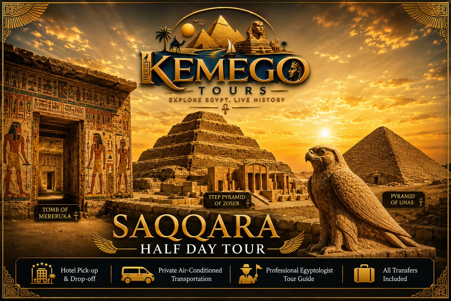 Half-Day Saqqara Tour Program